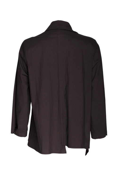 Angle Hem Shirt - Black 5025