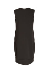 Narrow Panel Hem Dress - Black 8651
