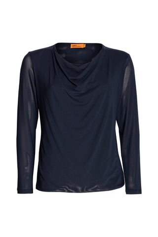 Cross Over Collar Shirt - White 6021