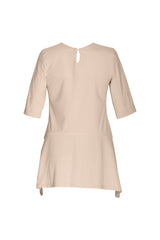 Short Sleeve Side Angle Top - Stone Jersey 5034