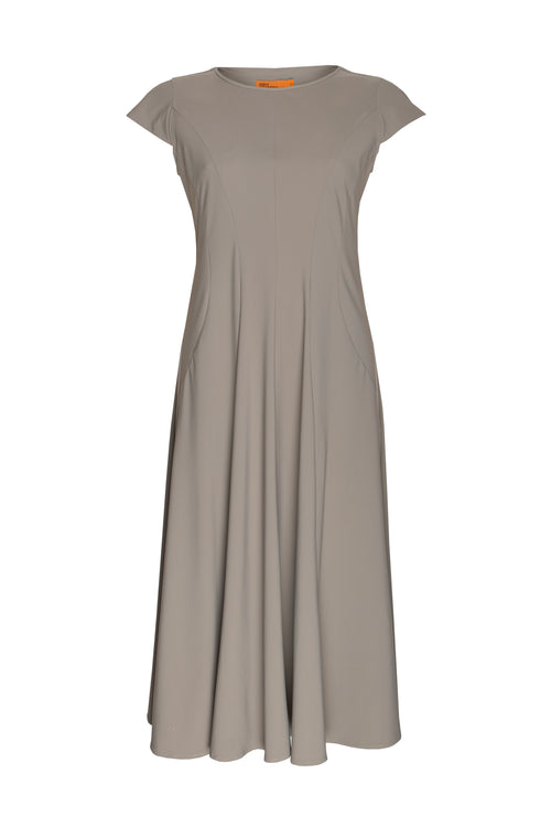 Multi Seam Cap Sleeve Dress - Eucalypt 4284