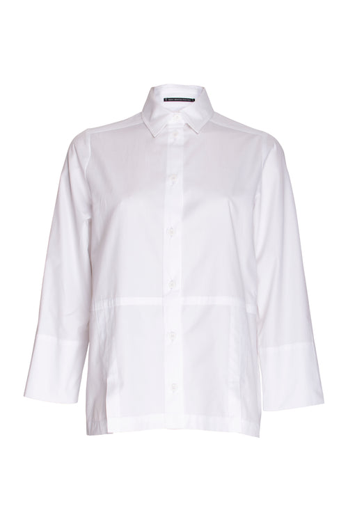 Split Panel Shirt - White 5026