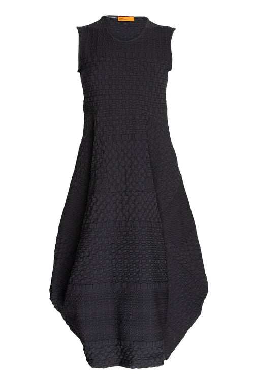 Multipanel Dress - Black Jacquard 5000