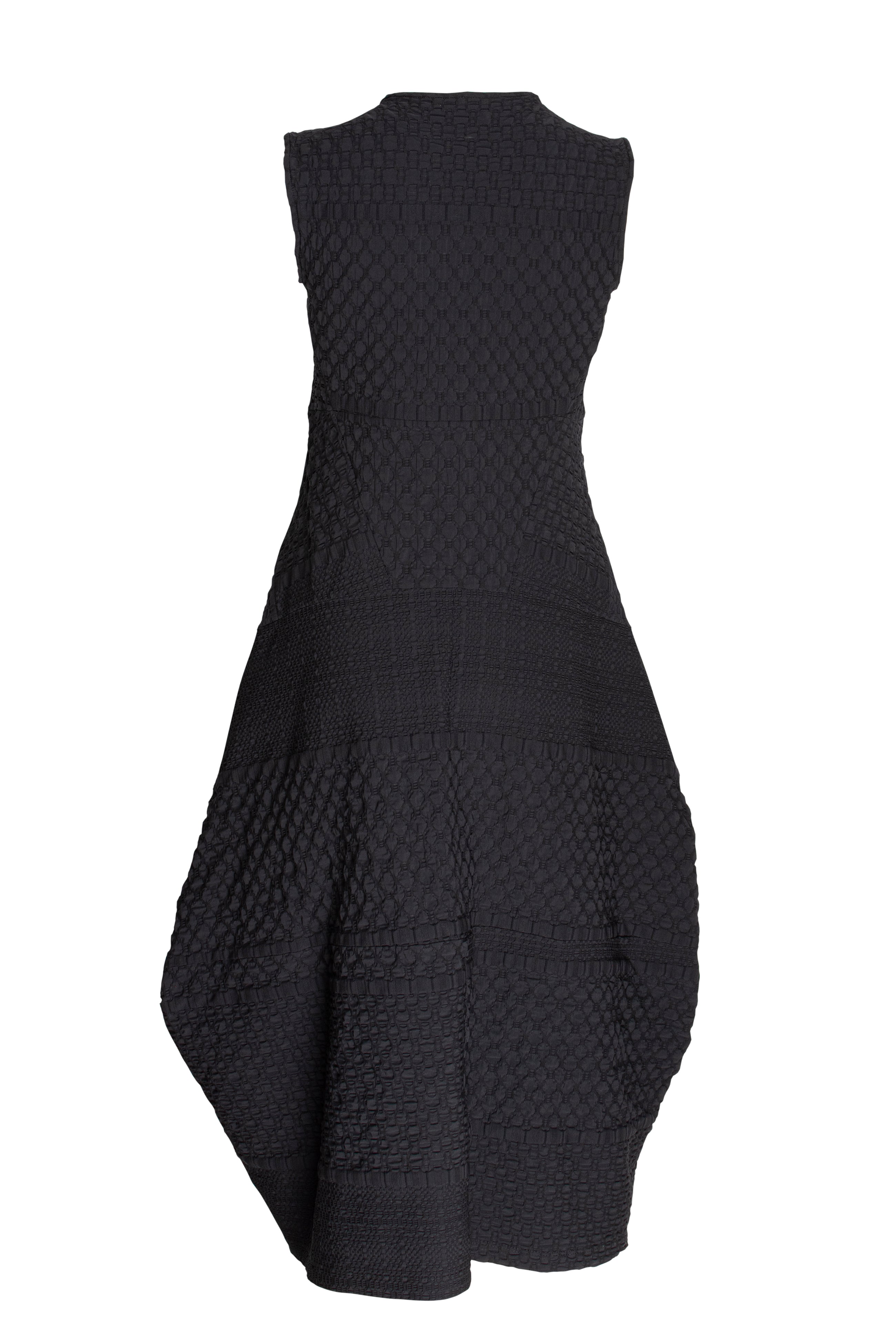 Multipanel Dress - Black Jacquard 7858