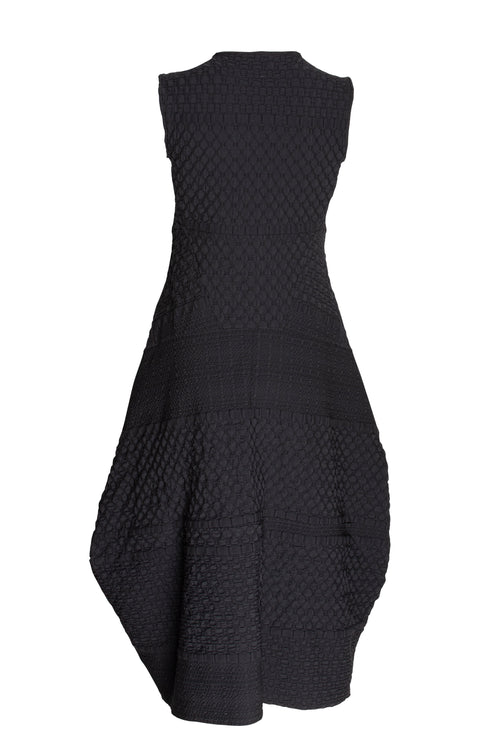 Multipanel Dress - Black Jacquard 5000