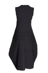 Multipanel Dress - Black Jacquard 3331