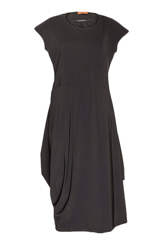 Asymmetric Panel Singlet Dress - Black Jersey 6068