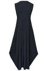 Black Jersey Multipanel Dress 8625