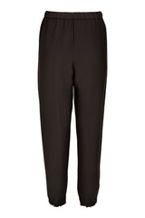 Black Elastic Waist Pleated Pant 4253
