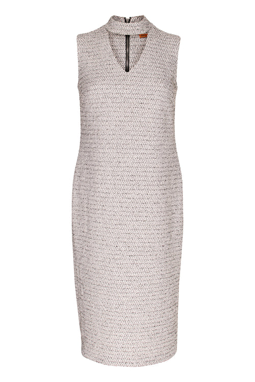 Granite High Neck Cut Out Dress 4251