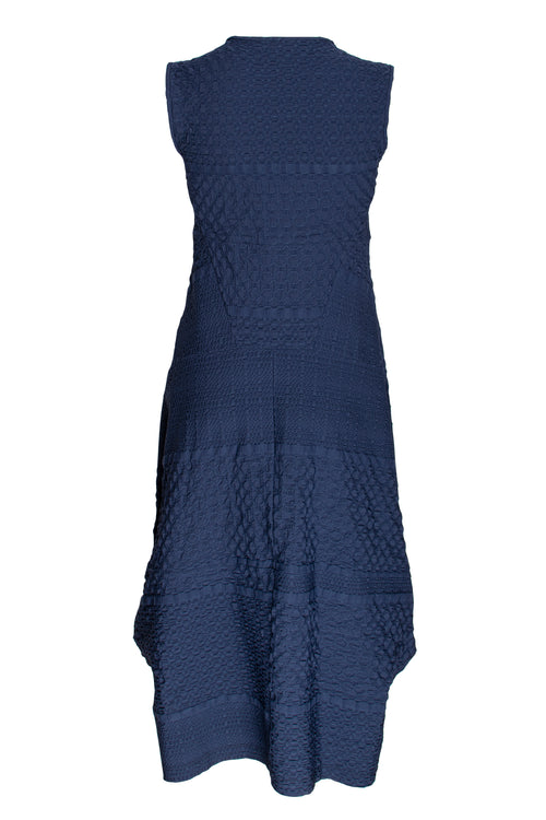 Multipanel Dress - Indigo Jacquard 7859