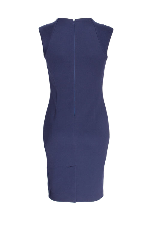 Indigo Tucked Shoulder Dress 7276