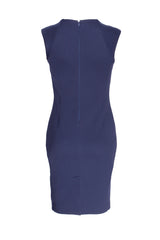 Indigo Tucked Shoulder Dress 7276