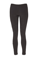 Black jersey panel leggings Australian Made