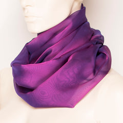 Violet Silk Scarf F020