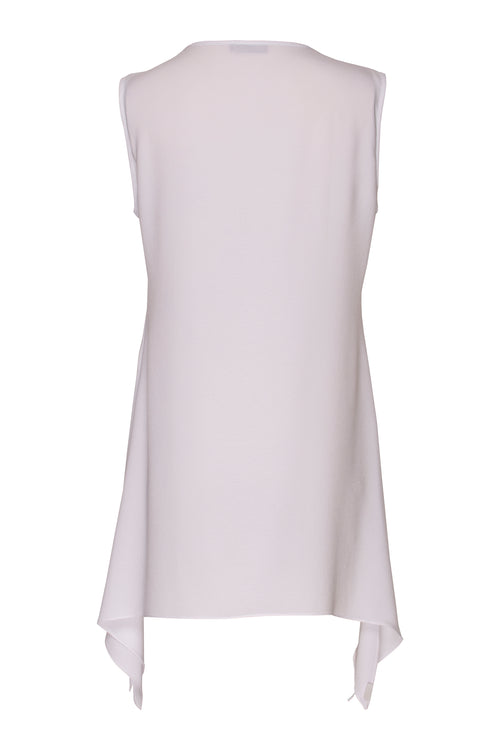 White Pintuck Singlet 7224